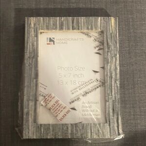 Textured Gray Picture Frame